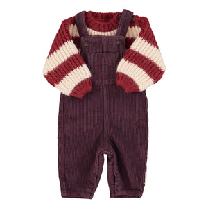 Piupiuchick - Jersey de lana a rayas | Burdeos