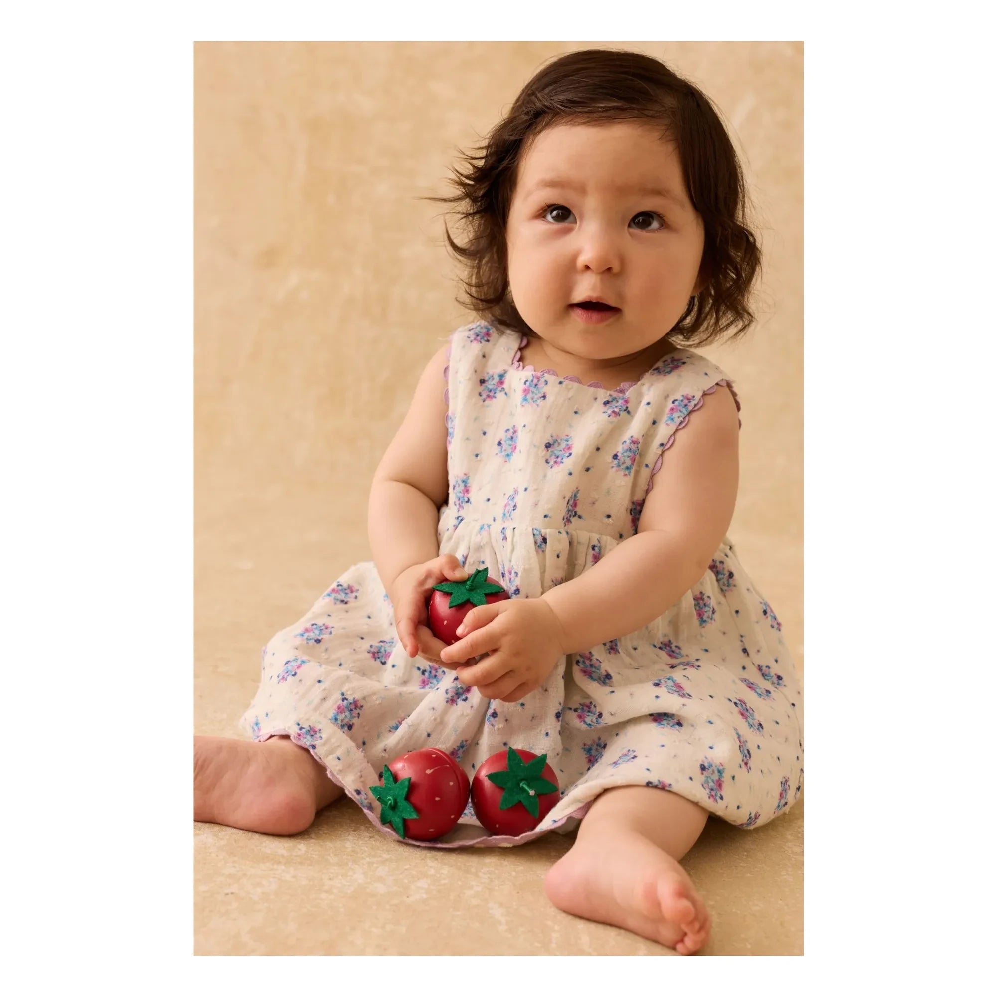 Louise Misha - Vestido de tirantes Aloisa Fleurie | Crema