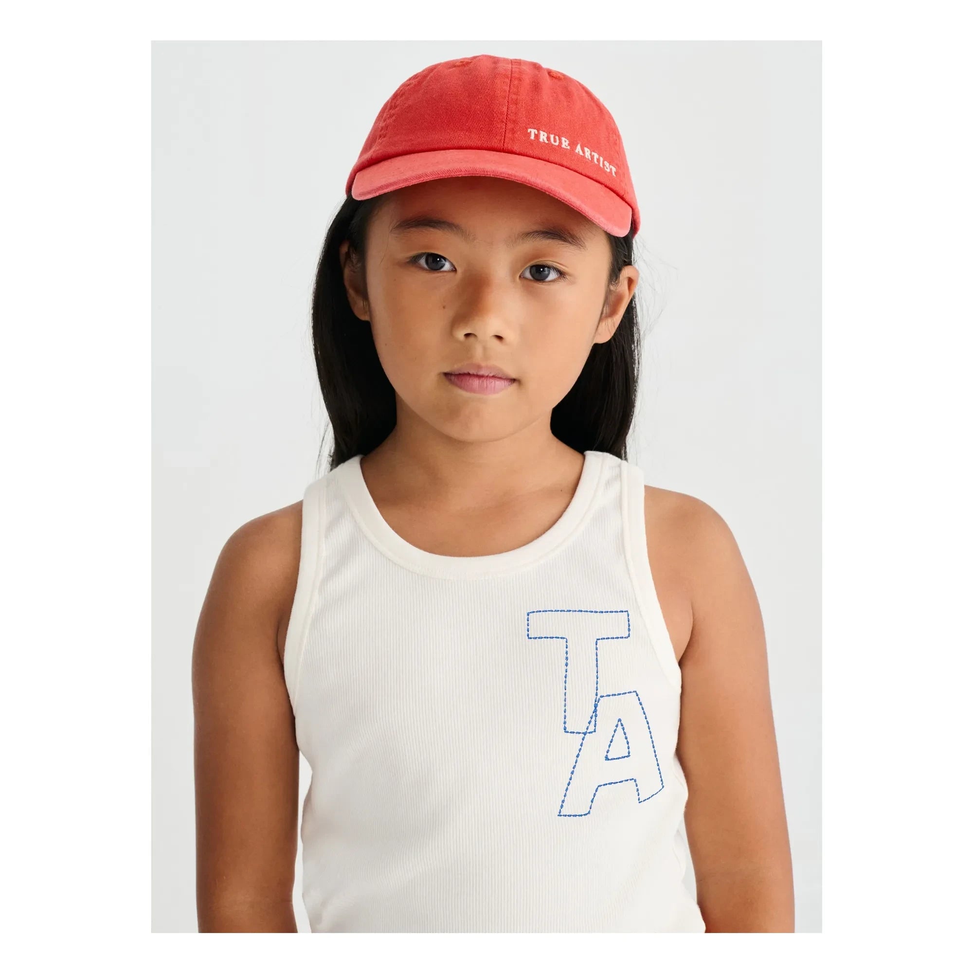 True Artist - Camiseta de tirantes a rayas N°20 | Marfil