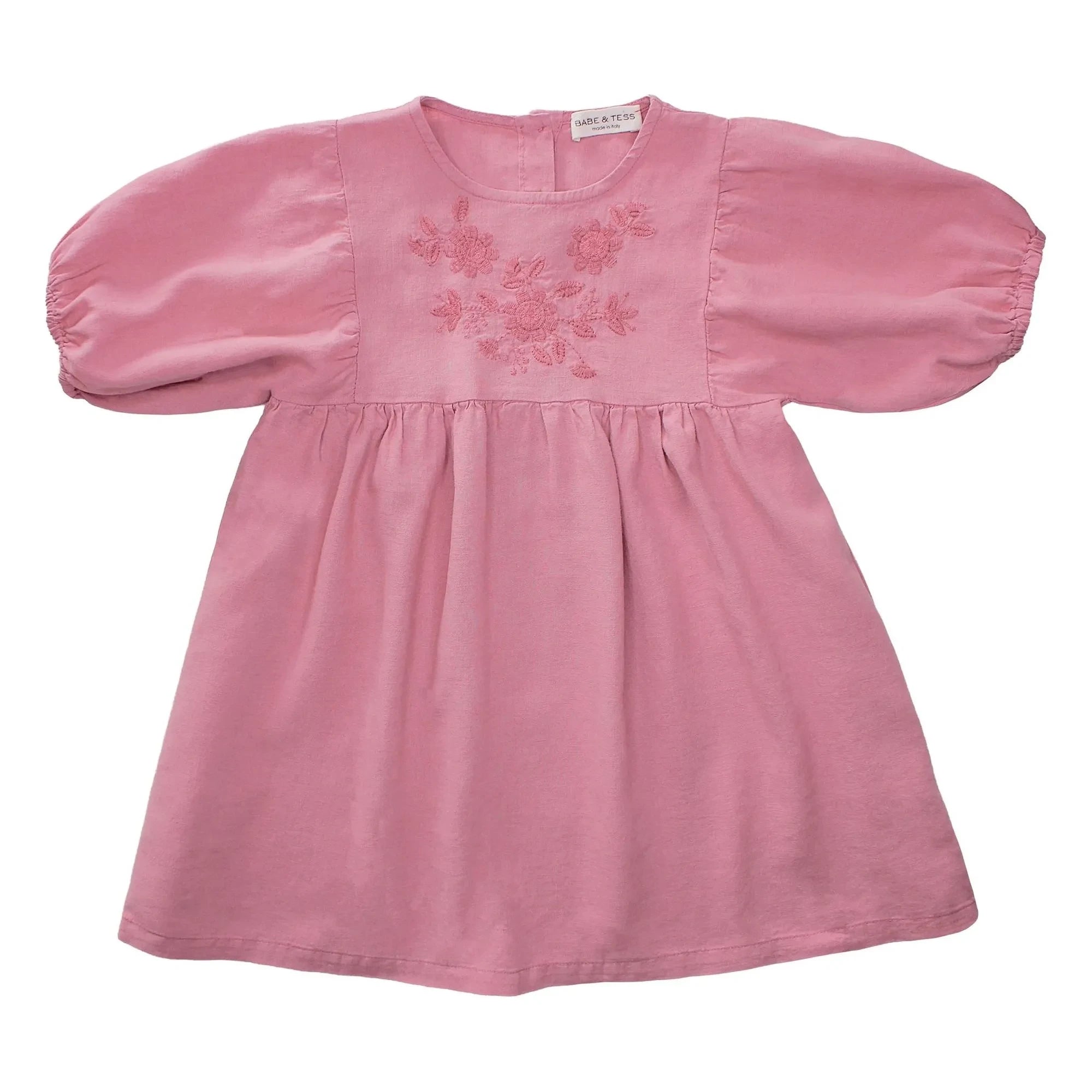 Babe & Tess - Vestido bordado Ada Lin | Ciruela