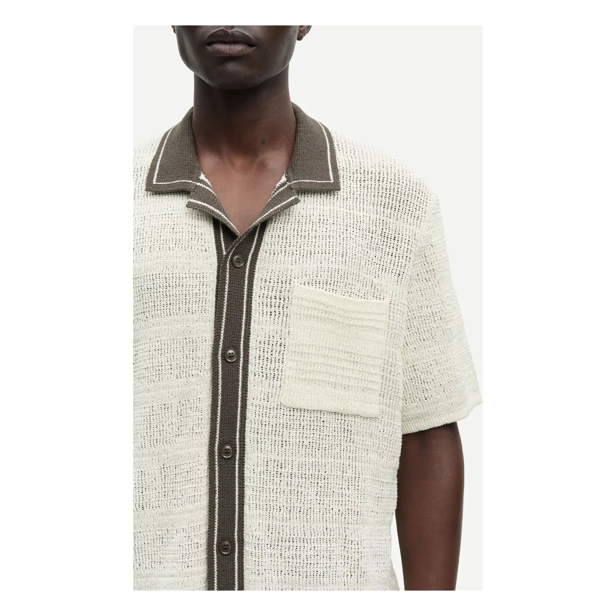 Samsoe Samsoe - Camisa de manga corta Sapercy Maille | Blanca