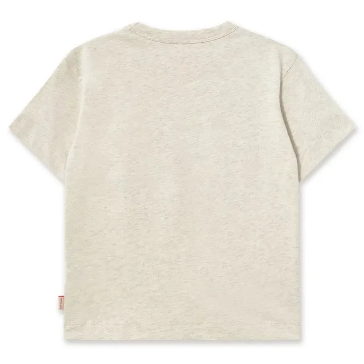 Tinycottons - Camiseta de algodón orgánico para perritos pequeños | Beige jaspeado