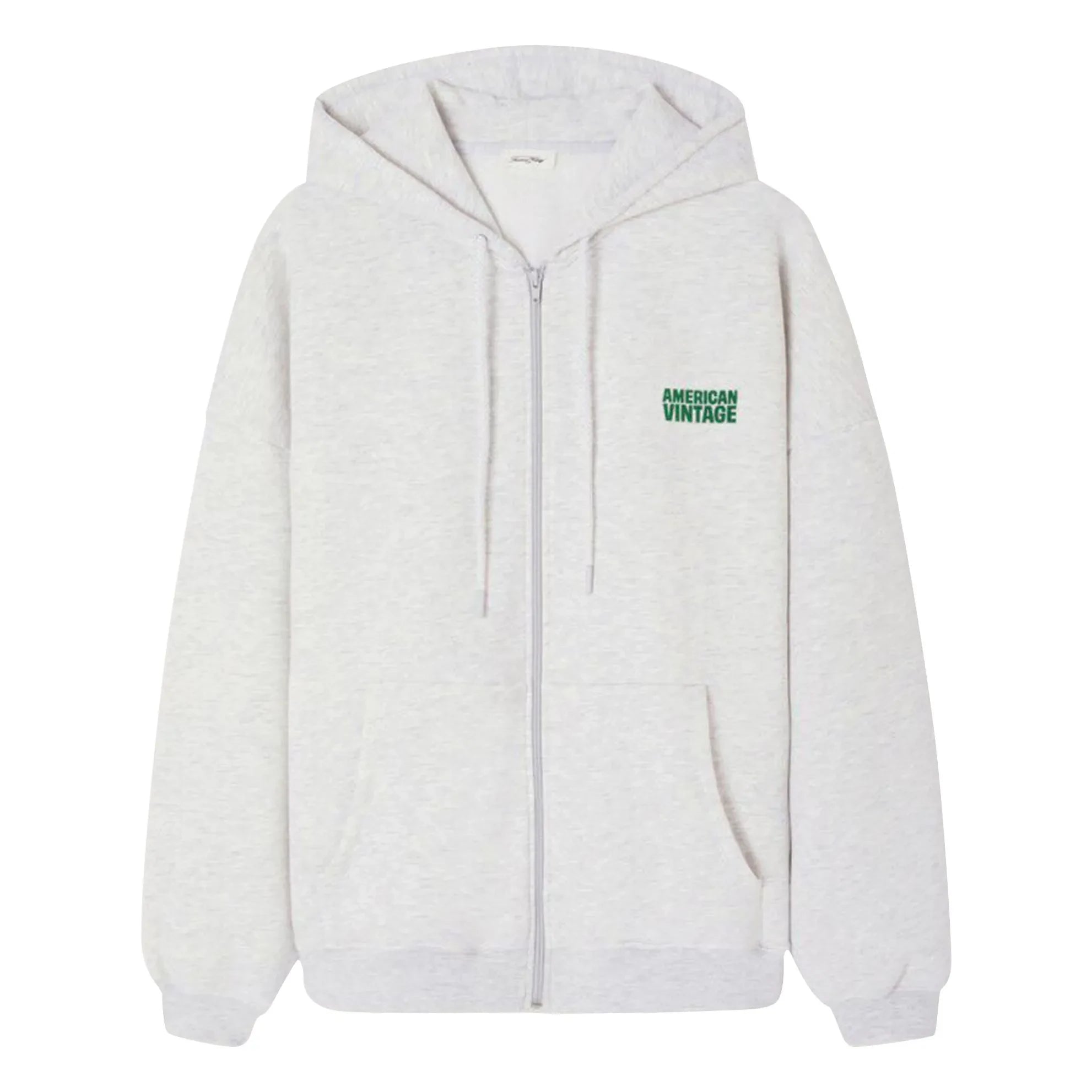 American Vintage - Sudadera con cremallera Baptown | Gris Melange