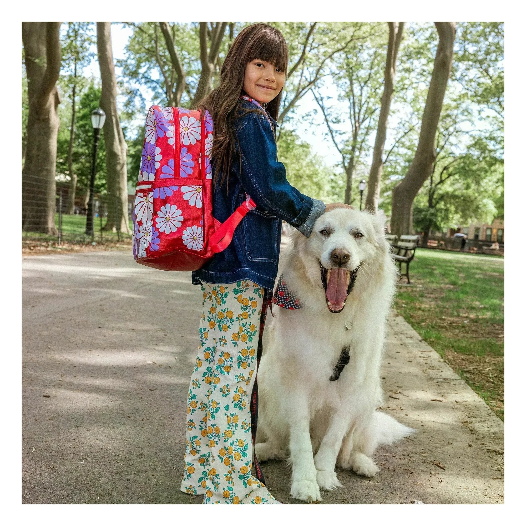State Bags - Mochila Ruby con dos bolsillos y estampado floral Kane | Coral