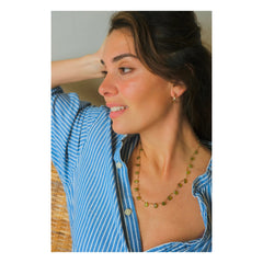 Ivarene - Collar de gotas y cuentas Linwood | Vesuvianita