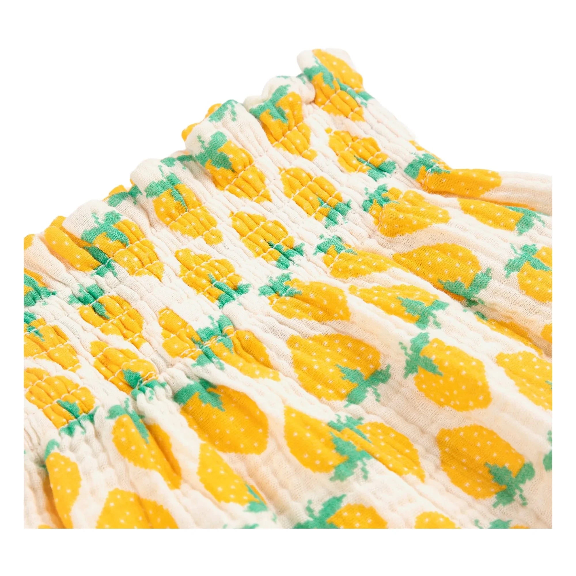 Bobo Choses - Pantalones de Gasa de Algodón Orgánico con Estampado de Fresas | Crudo