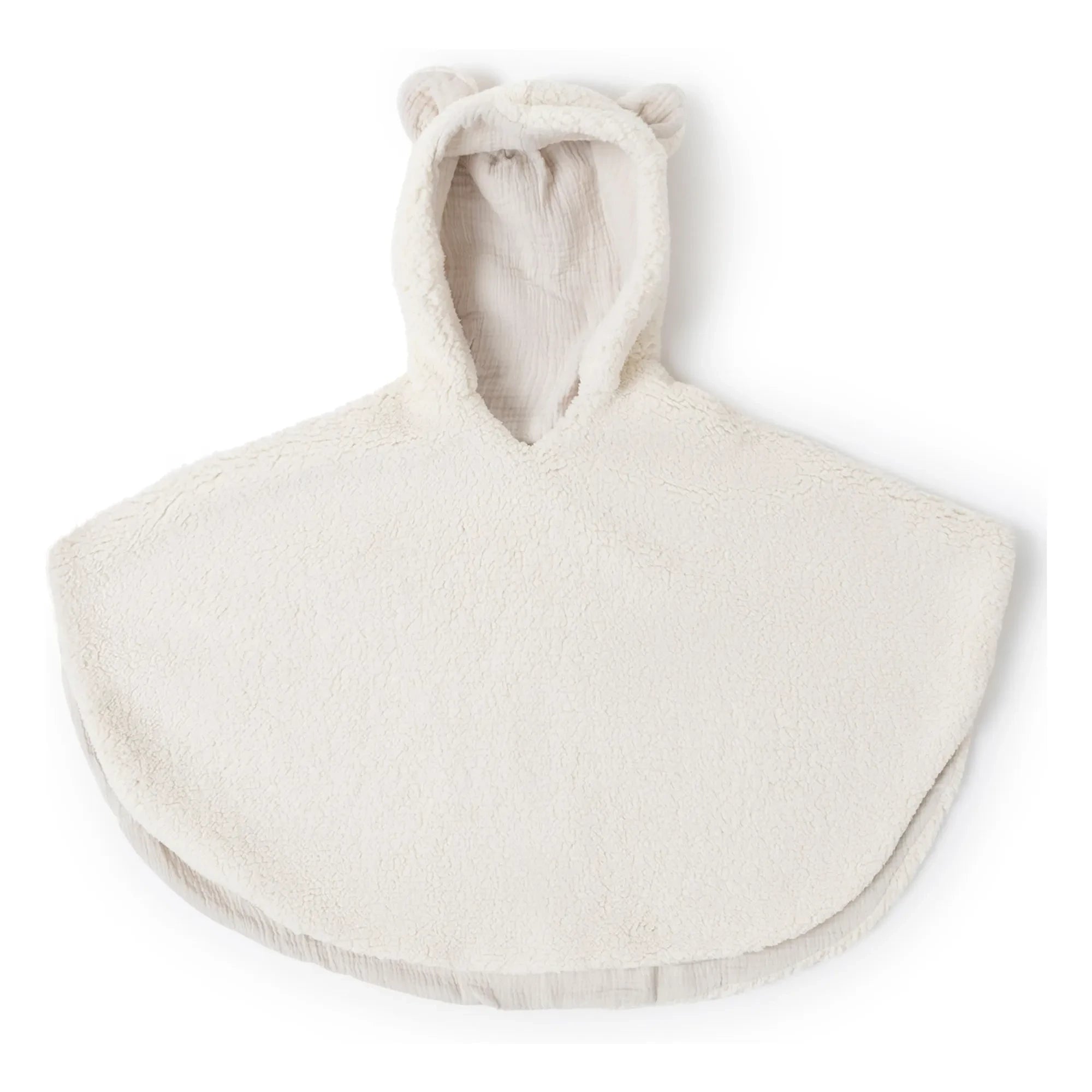 Babyshower - Poncho polar | Marfil