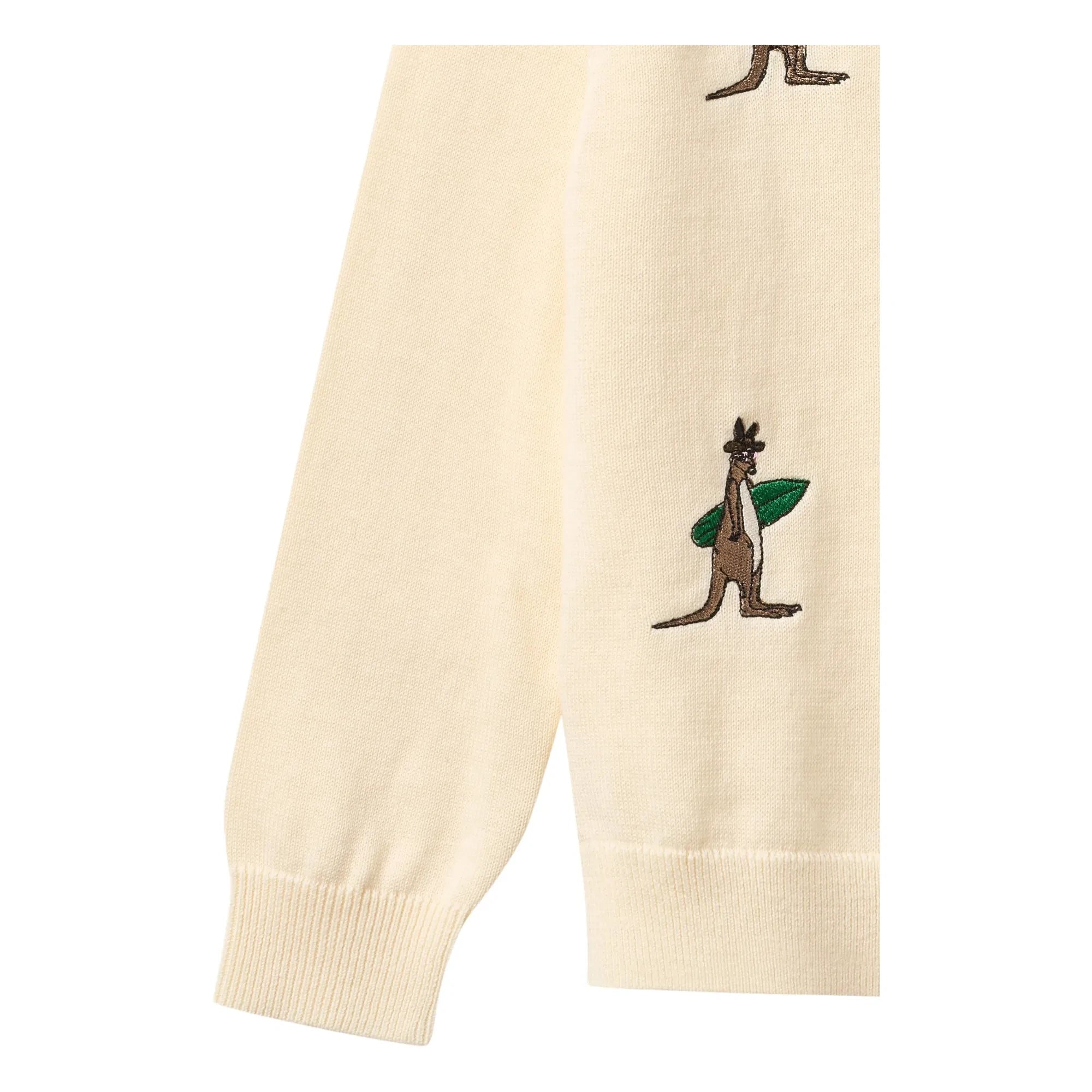 Copenhagen Colors - Sudadera de Algodón Orgánico Kangaroos | Crema