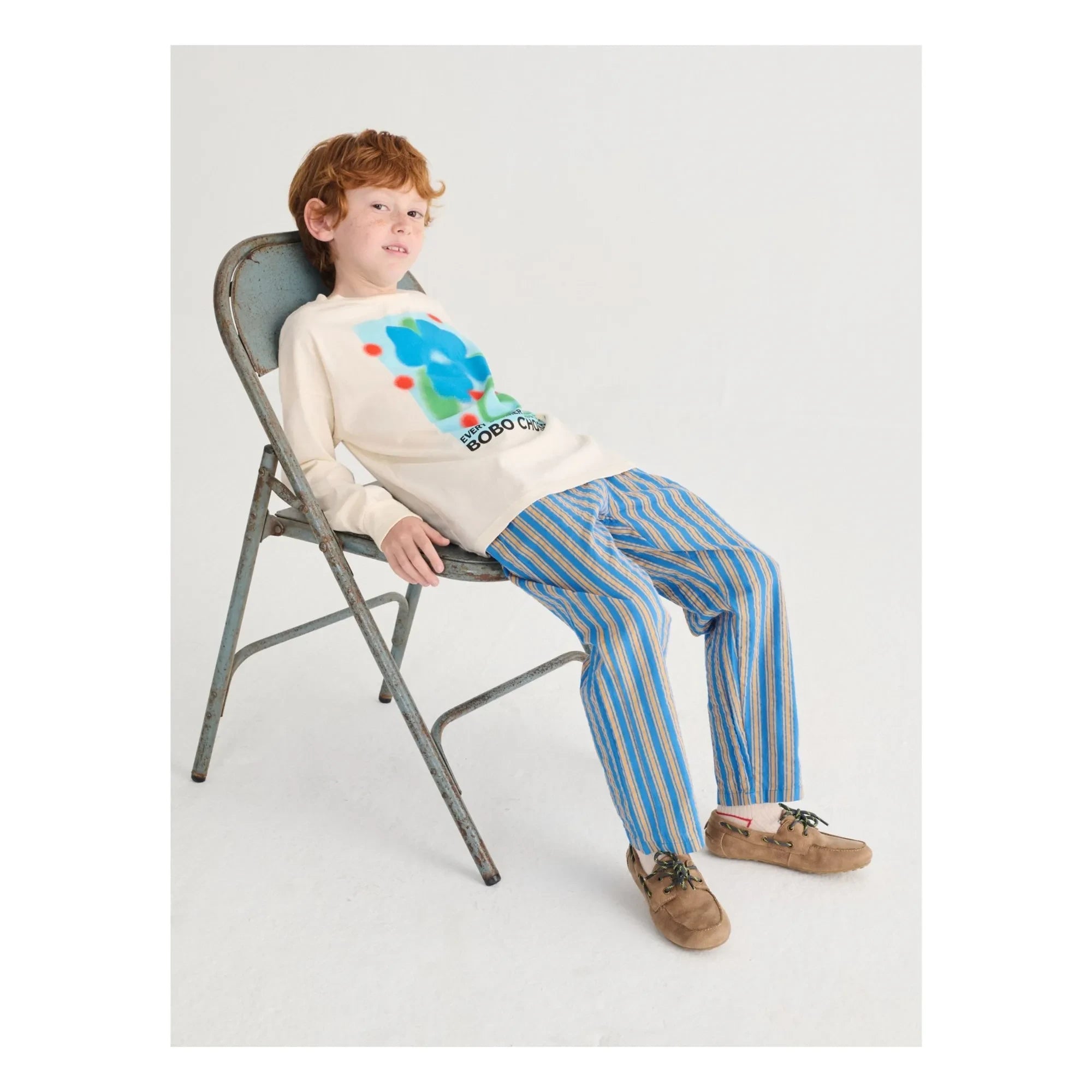 Bobo Choses - Pantalón Rayas | Azul