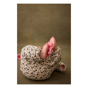 Louise Misha - Pantalón de Bebé de Algodón Orgánico con Estampado Floral Ysalia | Crema
