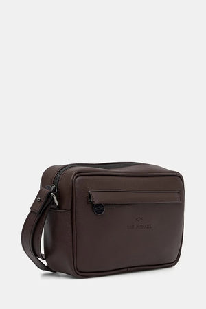 Bolso de hombro de piel para hombre Paul&Shark