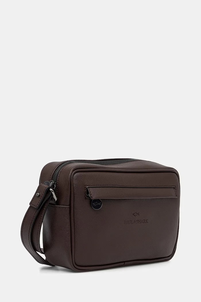 Bolso de hombro de piel para hombre Paul&Shark