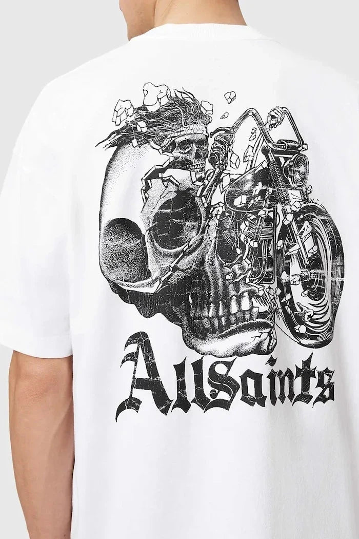 Camiseta de algodón AllSaints PANHEAD