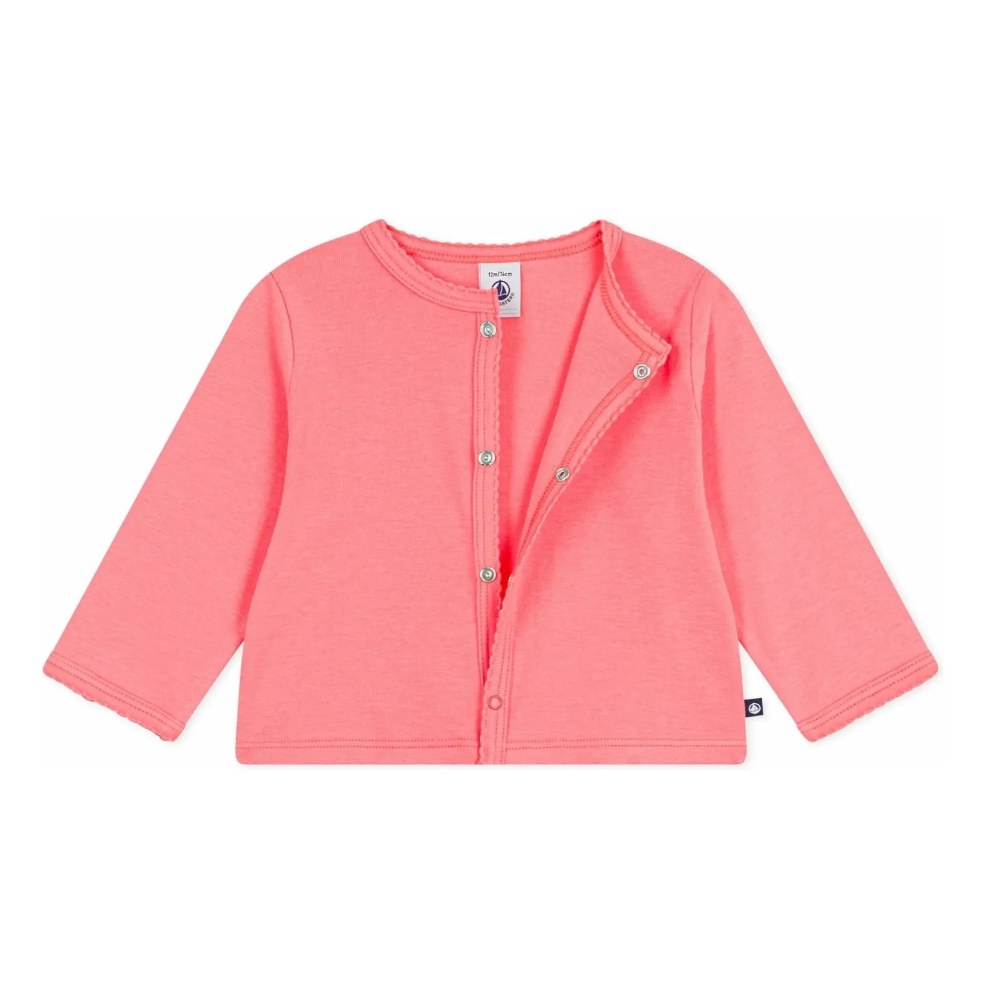 Petit Bateau - Chaleco liso | Coral