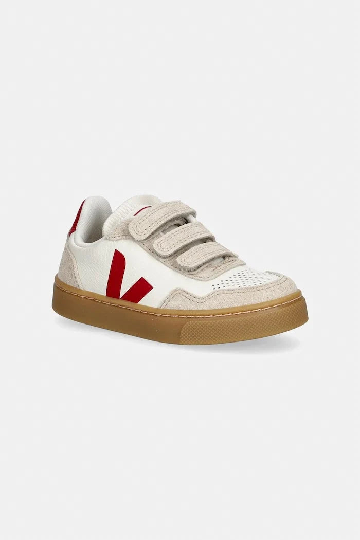 Zapatillas de deporte de cuero Veja Small V-90 para niños