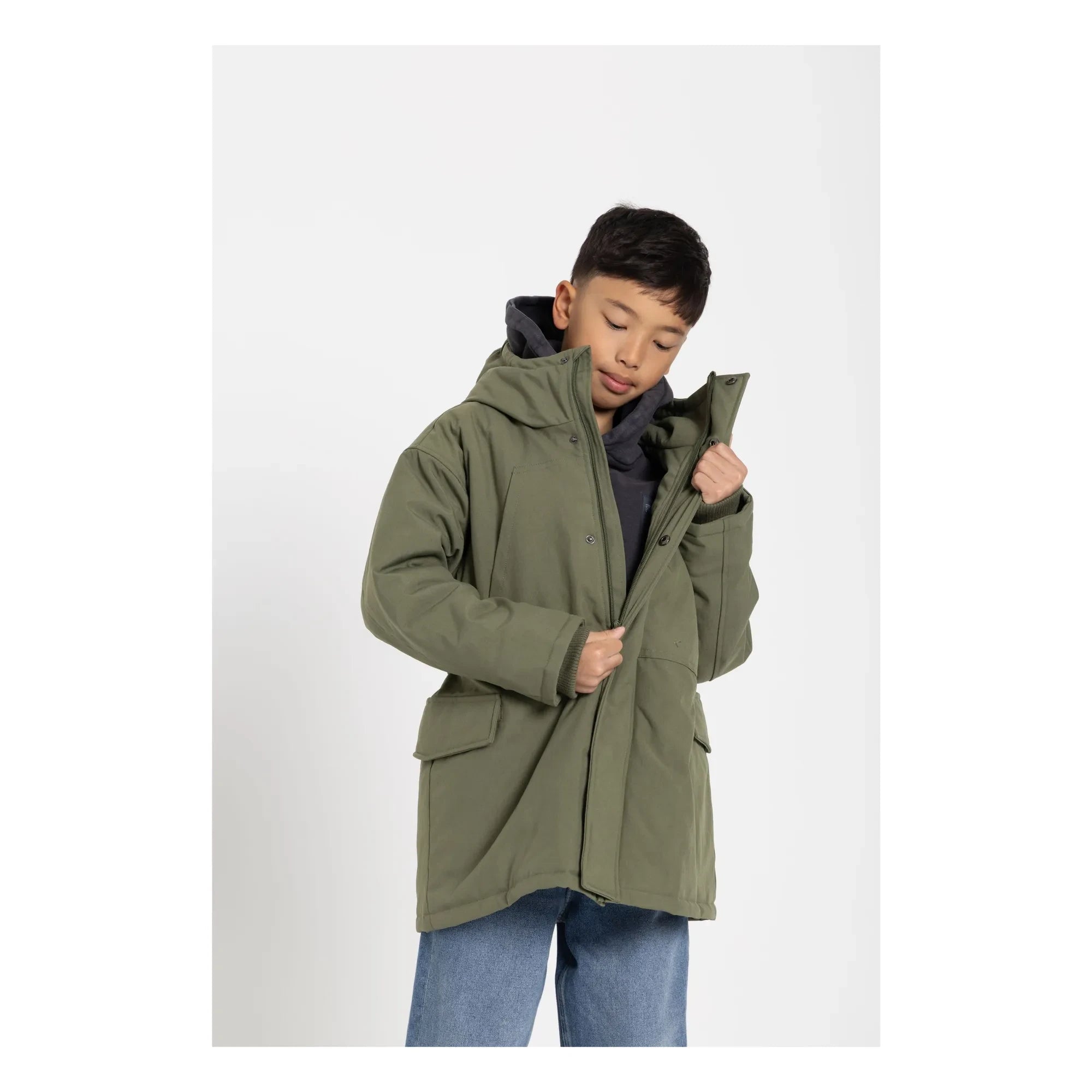 Finger in the nose - Parka forrada guateada Oden | Caqui