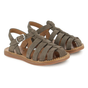 Pom d'Api - Sandalias Beach-Stitch Dad Nubuck | Caqui