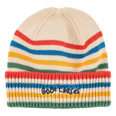 Bobo Choses - Gorro a rayas de fibra reciclada | Beige