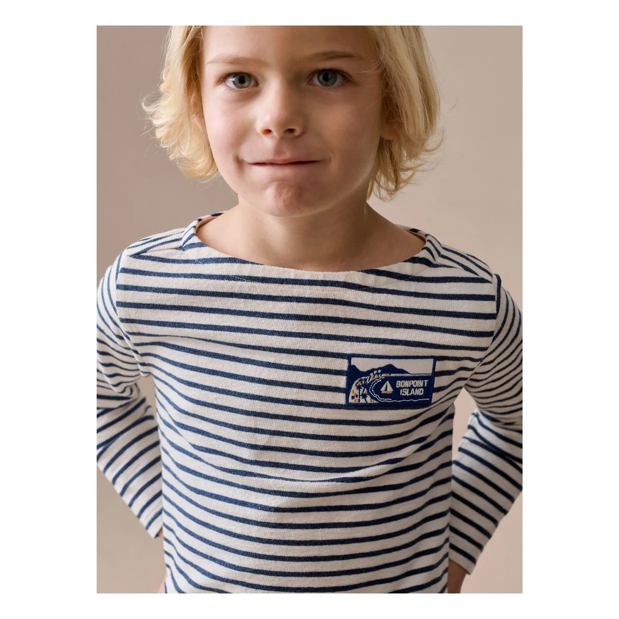 Bonpoint - Camiseta Baudelaire a rayas | Crudo