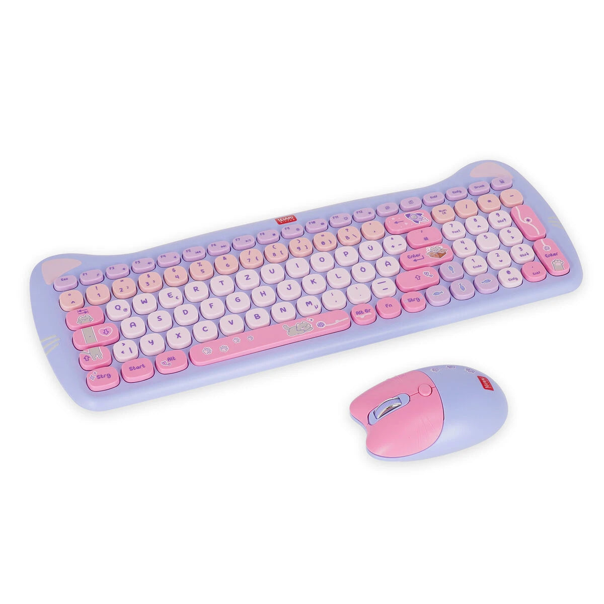 Legami - Conjunto de Ratón y Teclado Inalámbricos - Meow
