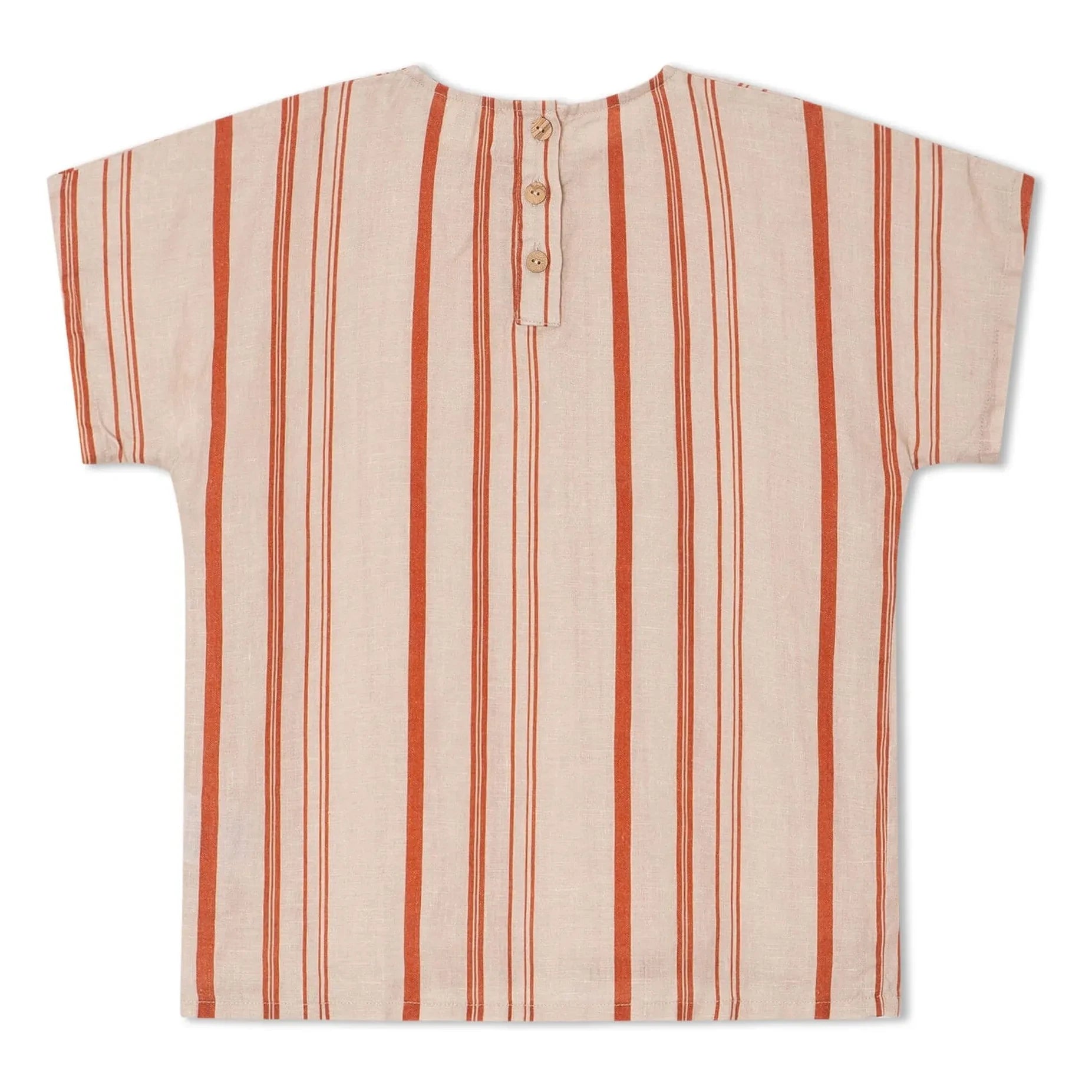 Matona - Camiseta de lino a rayas Easy | Blanco roto