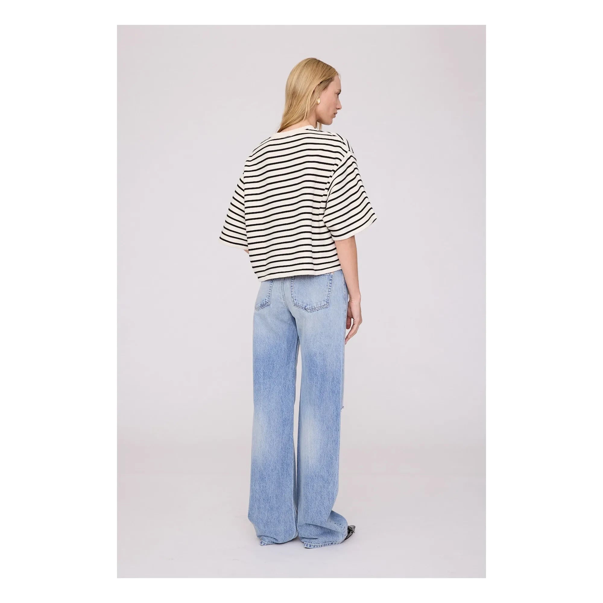 Anine Bing - Top a Rayas Myers | Negro
