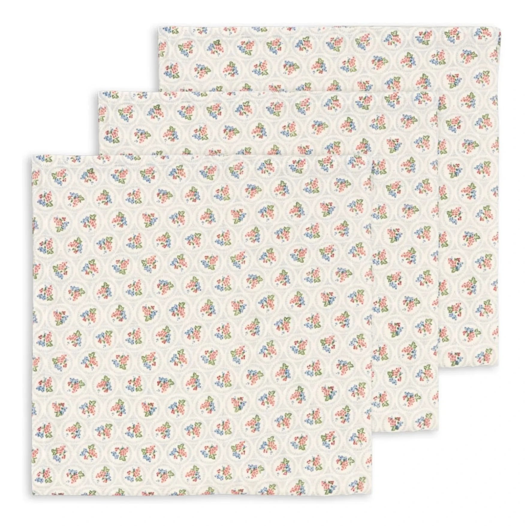 Konges Sløjd - Pañales de tela Verona Blues - Set de 3 | Crudo