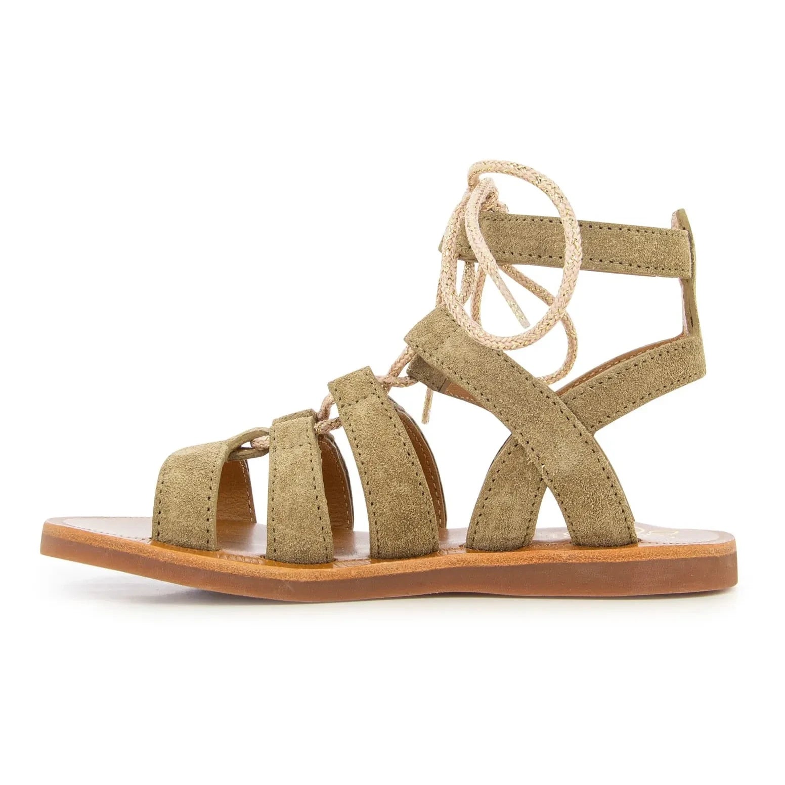 Pom d'Api - Sandalias Plagette Guily con hebilla | Marrón