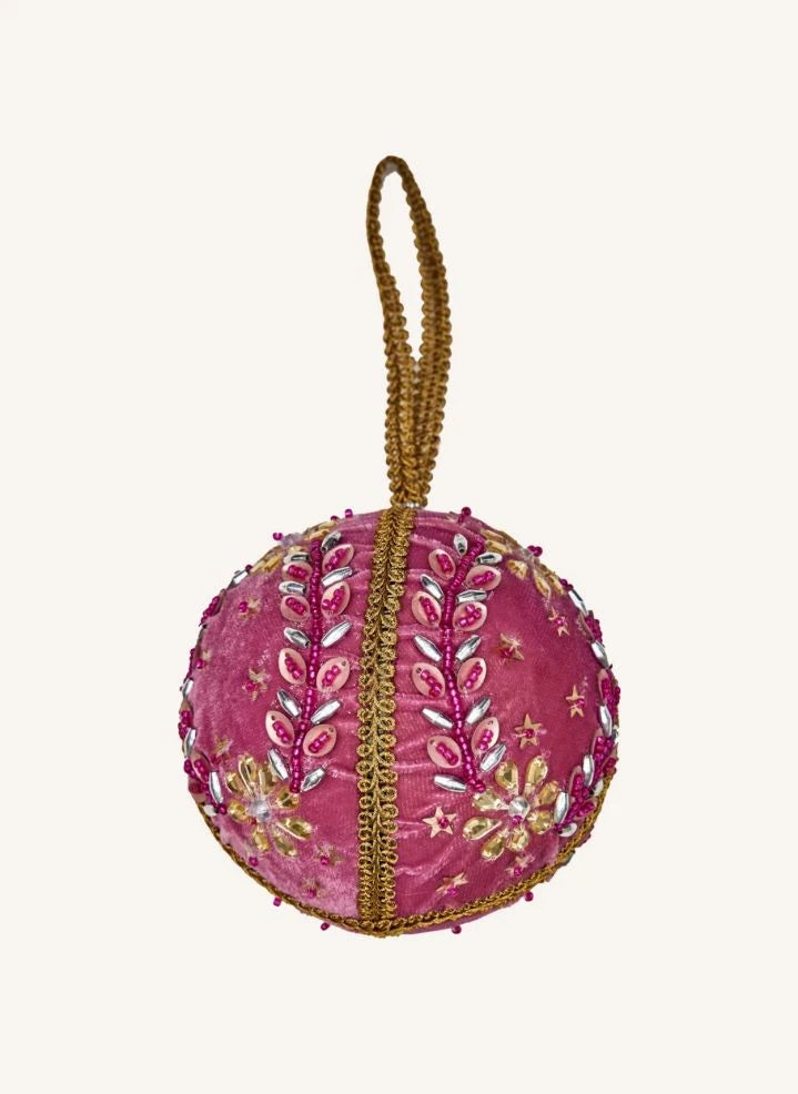 Rice - Adornos de Año Nuevo de Terciopelo - Set de 3 | Multicolor