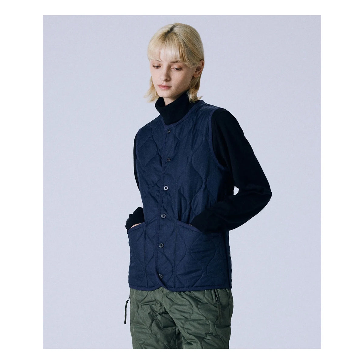 Taion - Chaleco militar sin mangas unisex | Azul marino
