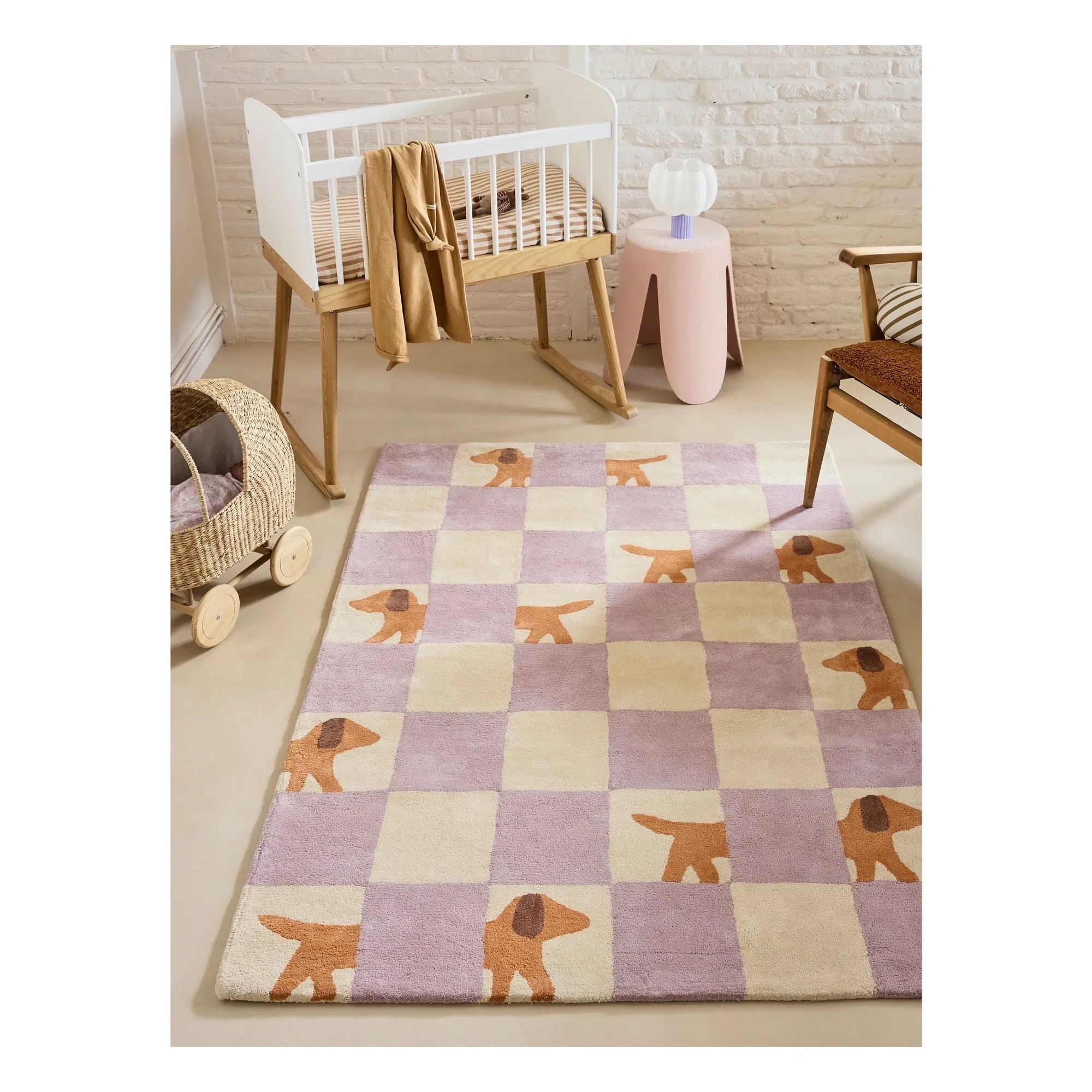 Bleuu-studio - Alfombra Walter Damier | Lila