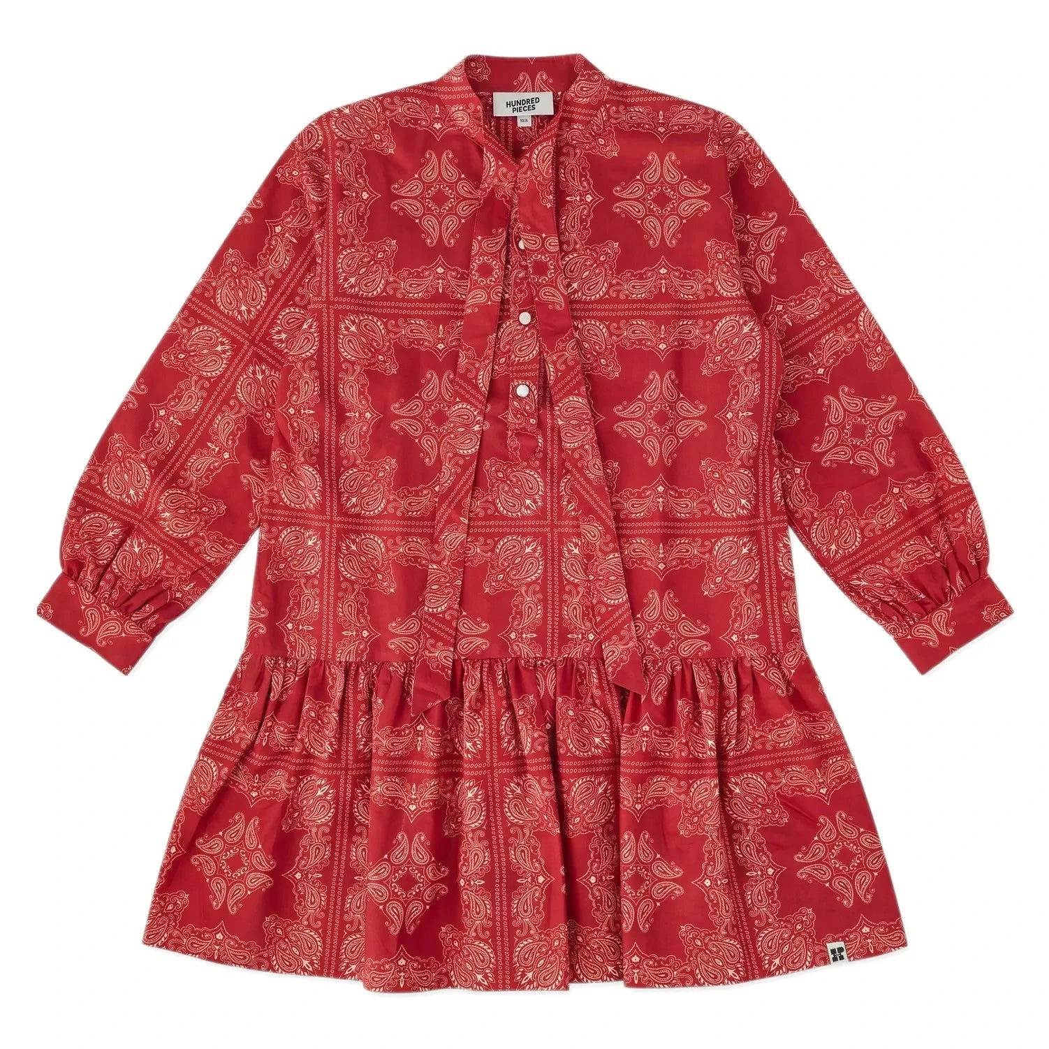 Cien Piezas - Vestido Romy Bandana | Rojo oscuro