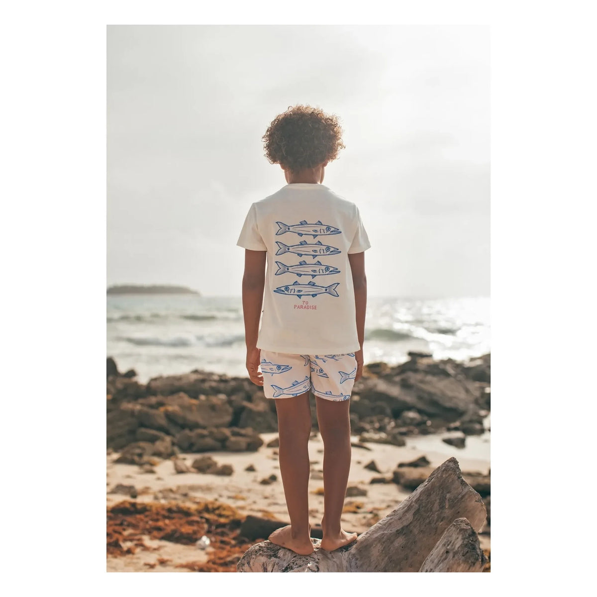 Pepita & Me - Camiseta estampada Barracuda | Blanca