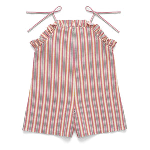 Babe & Tess - Jane Mono de Lino con Volantes | Crudo
