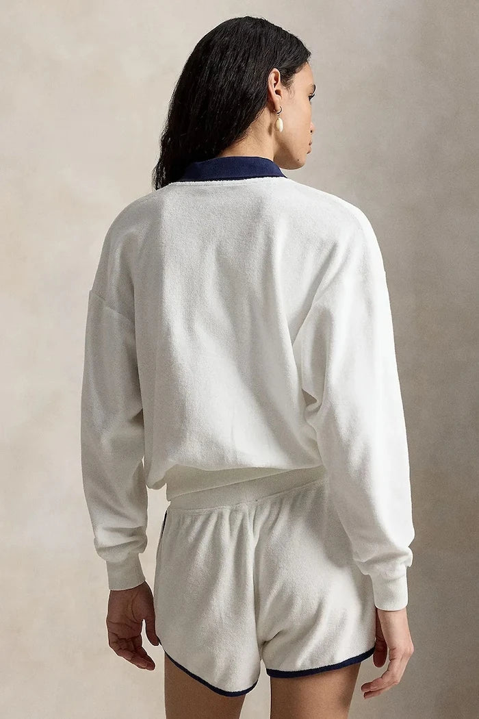 Polo Ralph Lauren sudadera de algodón para mujer LT WT COTTON TERRY-KNT-POLO