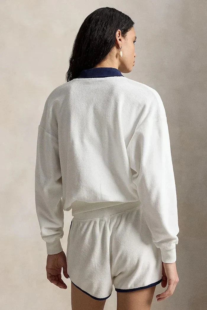 Polo Ralph Lauren sudadera de algodón para mujer LT WT COTTON TERRY-KNT-POLO