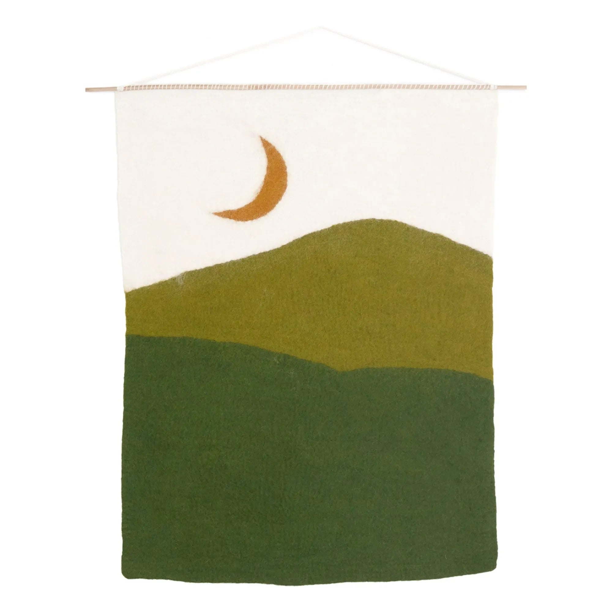 Muskhane - Colgador de pared de fieltro de noche | Oliva