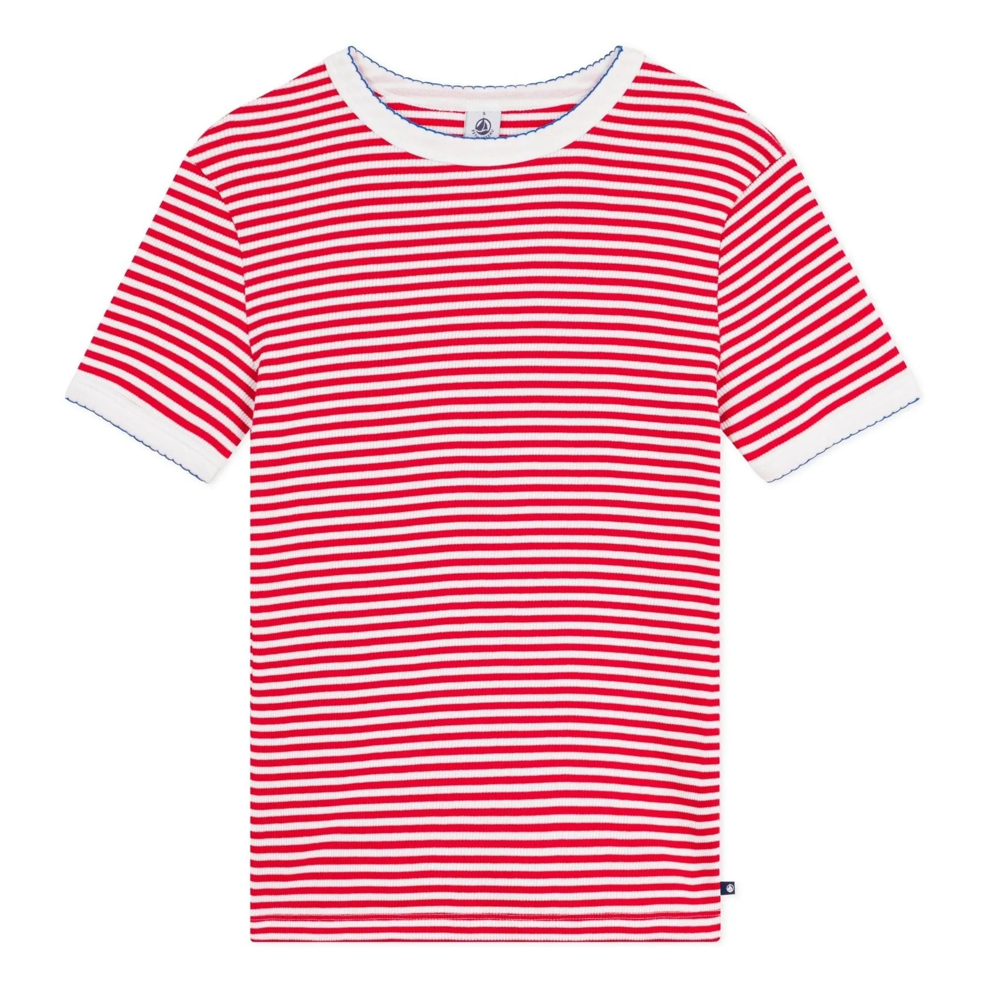 Petit Bateau - Camiseta icónica de rayas | Rojo