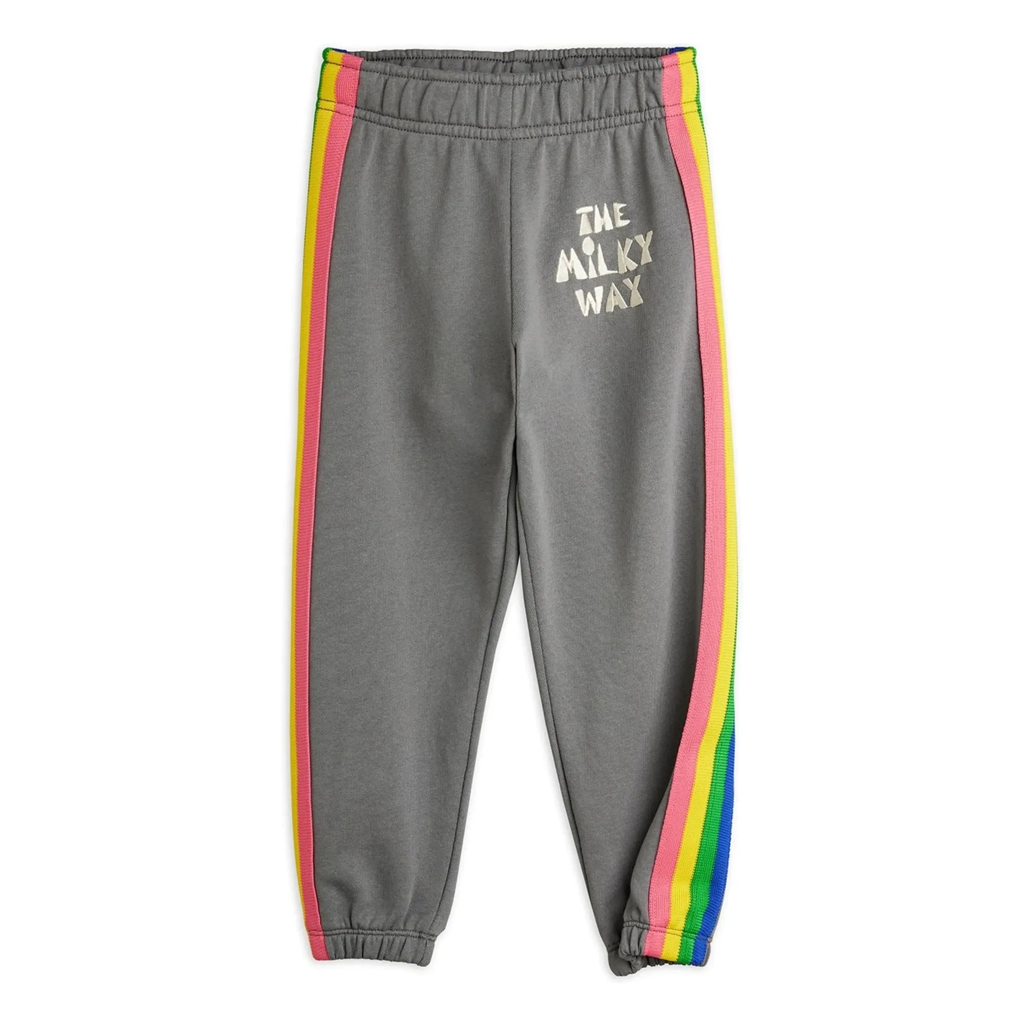Mini Rodini - Jogger de Algodón Orgánico Arc en Ciel | Gris