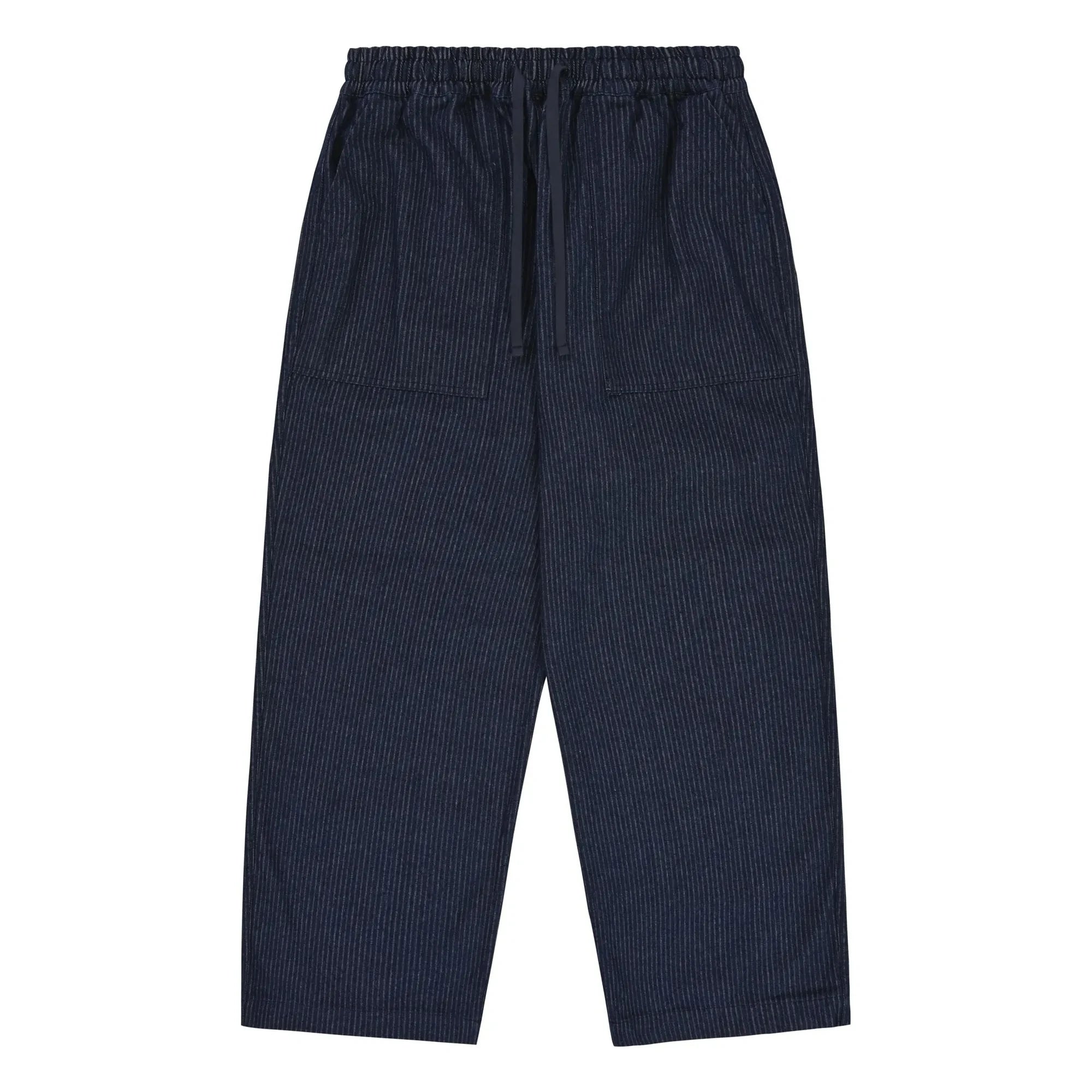 Kappy - Pantalones a rayas de denim desgastado | Índigo