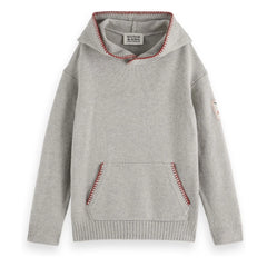 Scotch & Soda - Sudadera bordada de malla | Gris