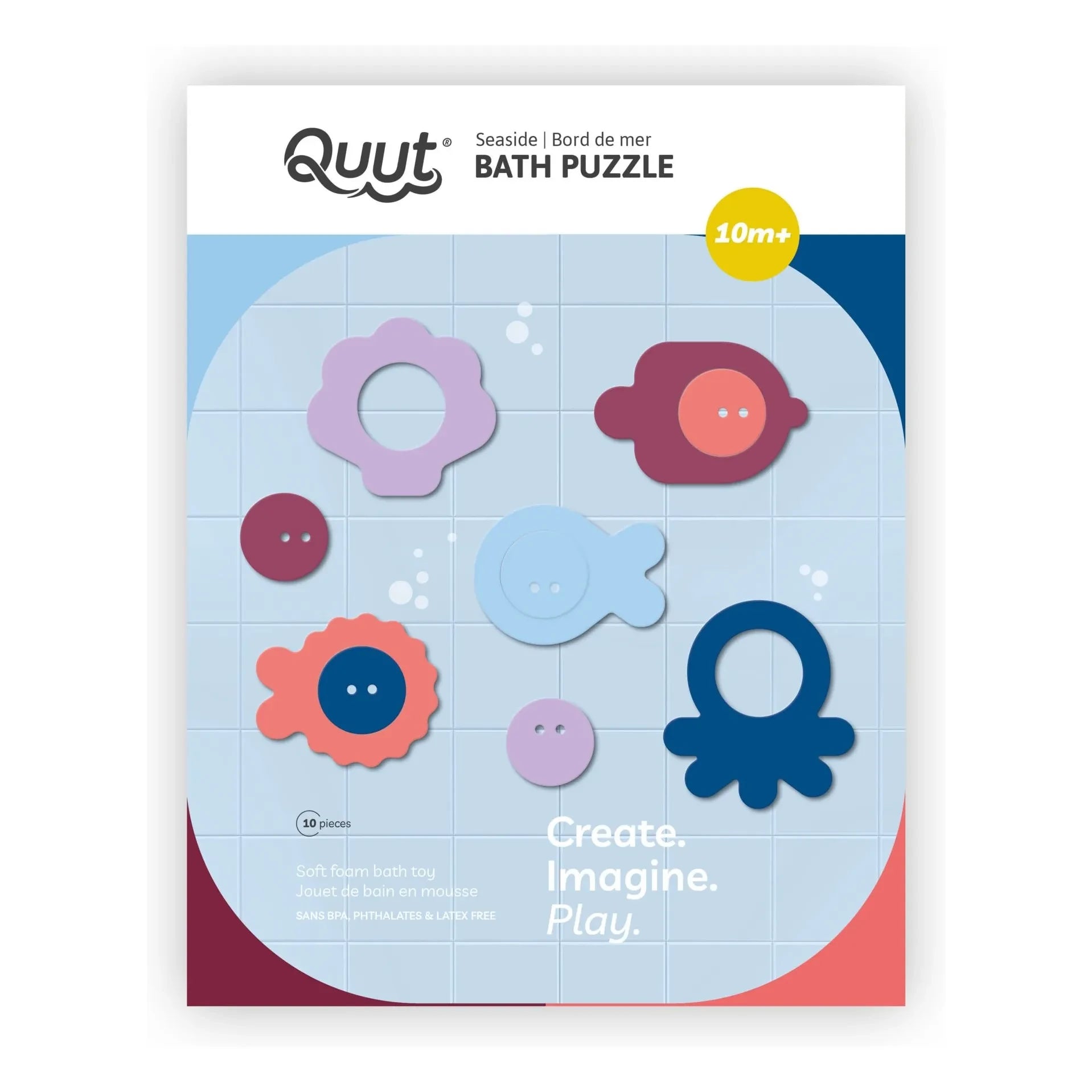 Quut - Puzzle de baño Marítimo | Burdeos