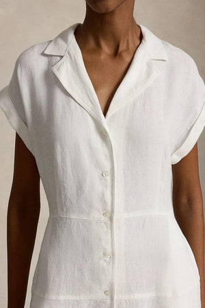 Vestido camisero de lino Polo Ralph Lauren