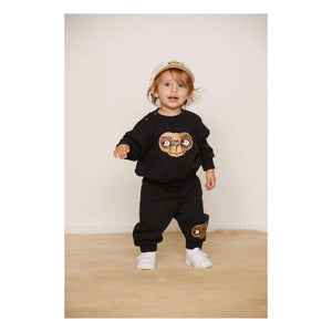 Mini Rodini - Pantalón de chándal E.T. Algodón orgánico | Negro