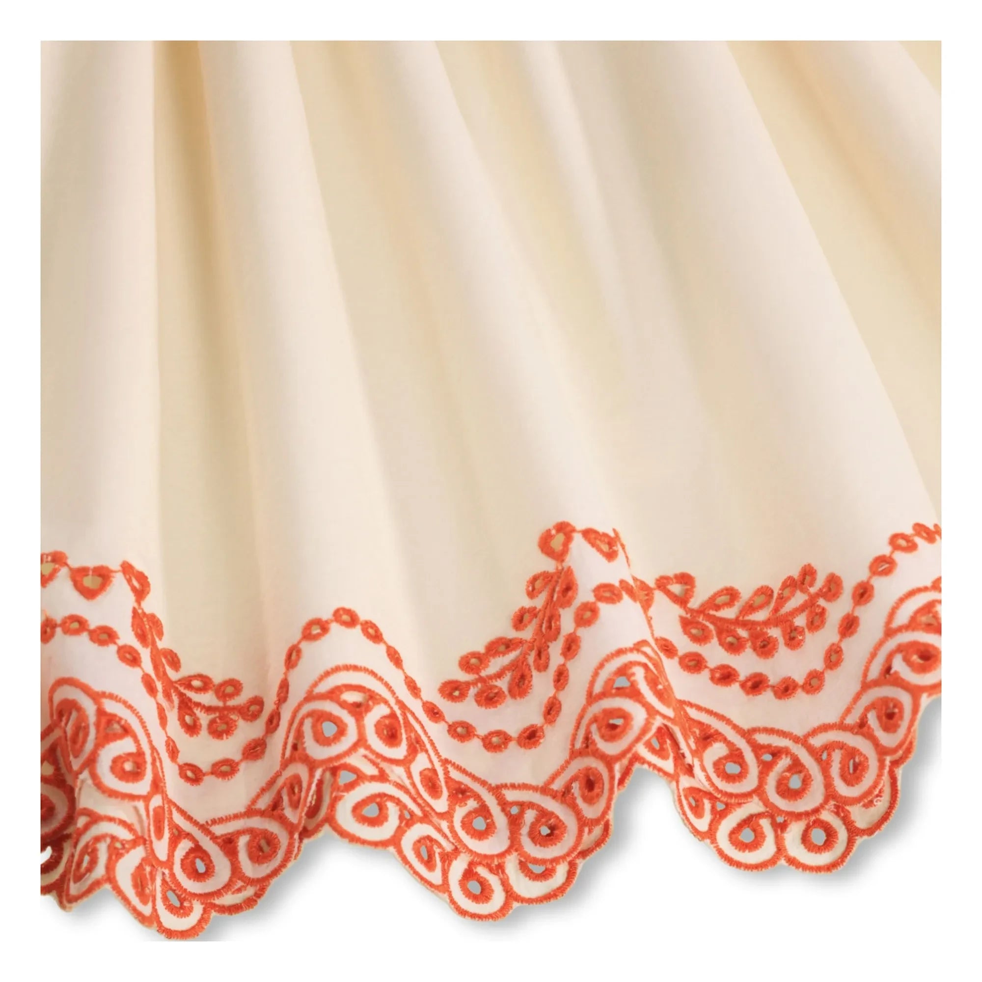 Molo - Vestido Clementine con volantes de algodón orgánico | Blanco roto