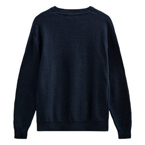 Anerkjendt - Jersey de algodón Akebbe | Azul oscuro