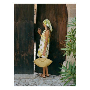 Peony - Vestido Recto de Lino | Amarillo