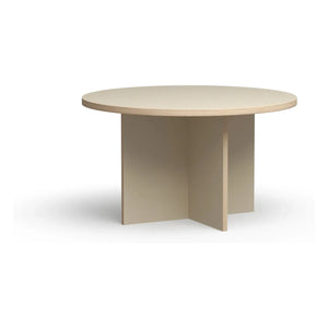 HKliving - Mesa de comedor redonda | Crema
