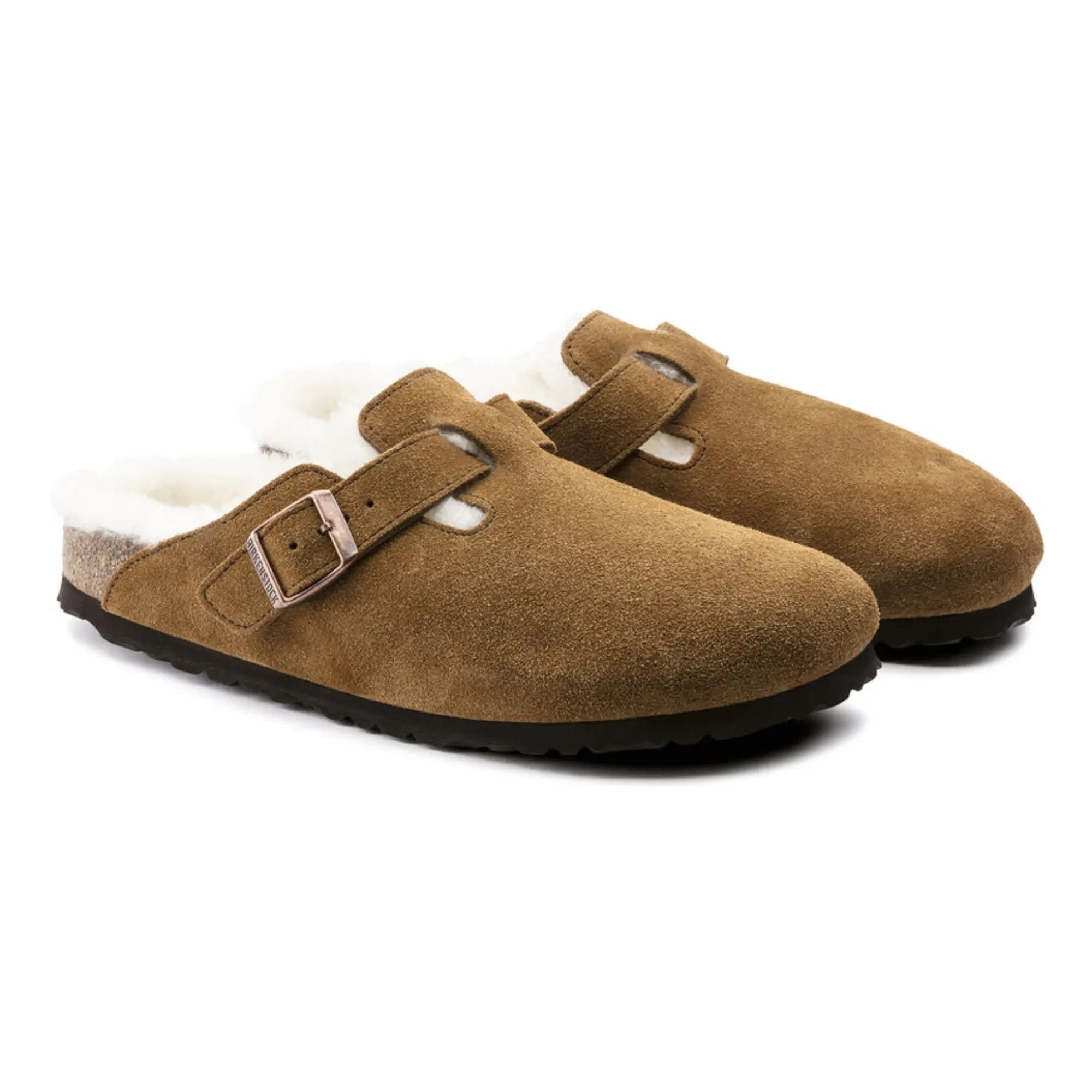 BIRKENSTOCK - Zuecos Boston Shearling - Colección Adultos | Caramelo