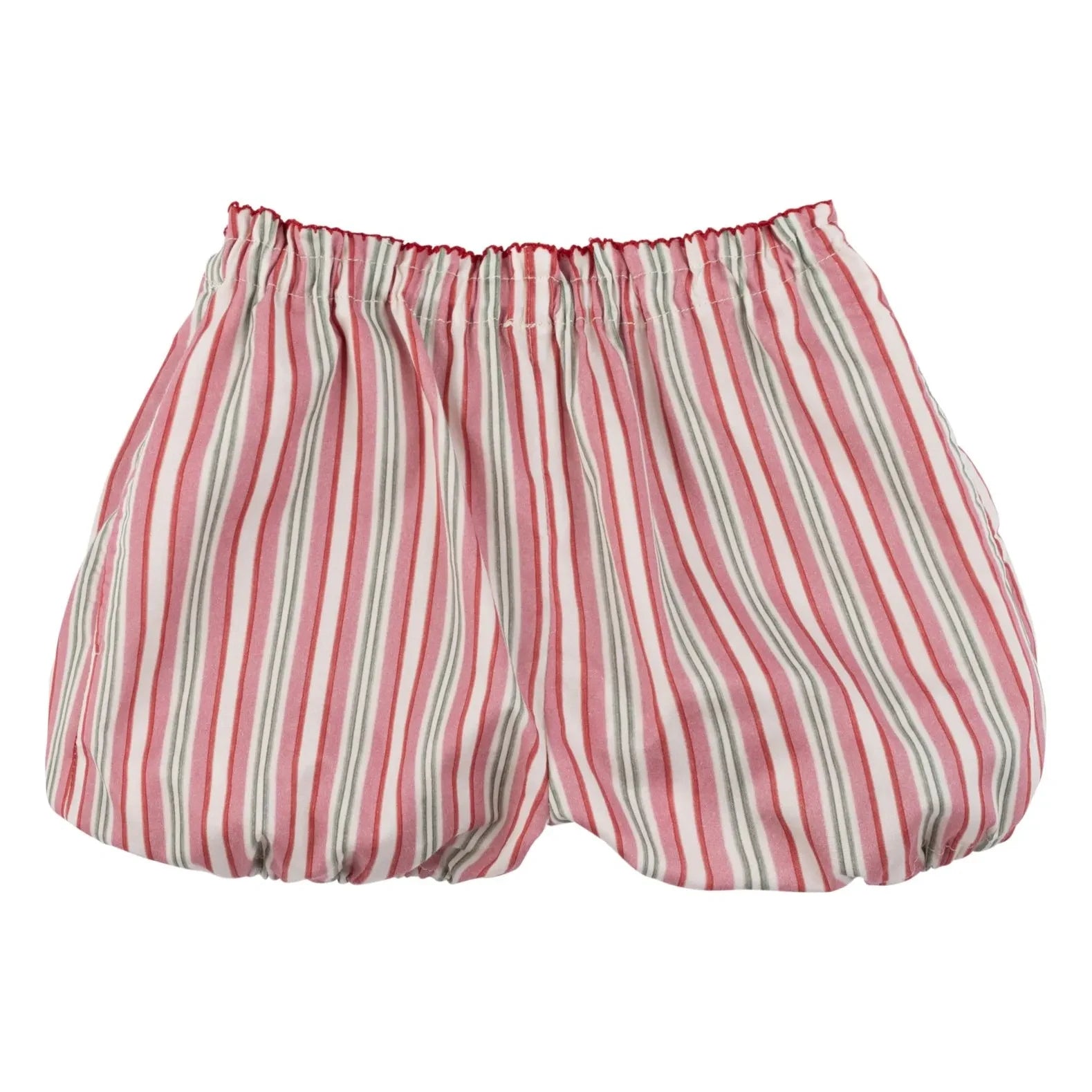 Babe & Tess - Short de globo a rayas | Crudo